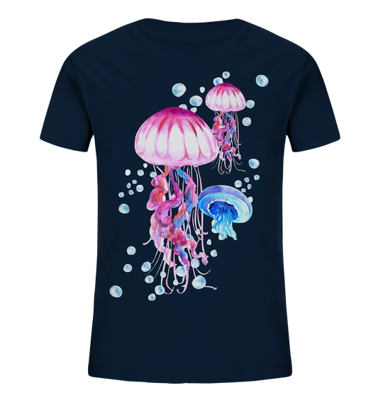 Jellyfish Dream - Aquarell Design  - Kids Organic Shirt