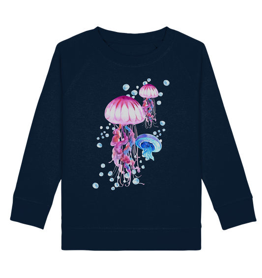 Jellyfish Dream - Aquarell Design  - Kids Organic Sweatshirt