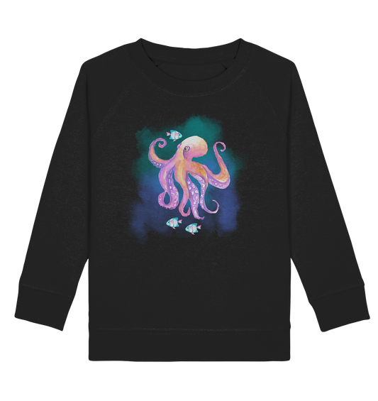 Underwater Wonders - Aquarell Optik  - Kids Organic Sweatshirt
