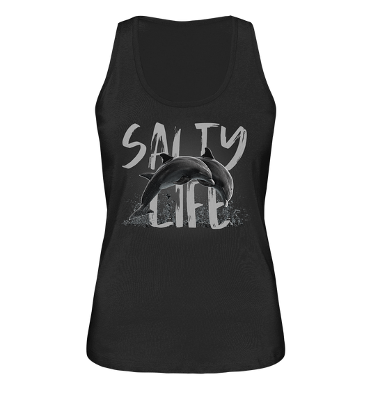 Salty Life "Dolphins"   - Ladies Organic Tank-Top