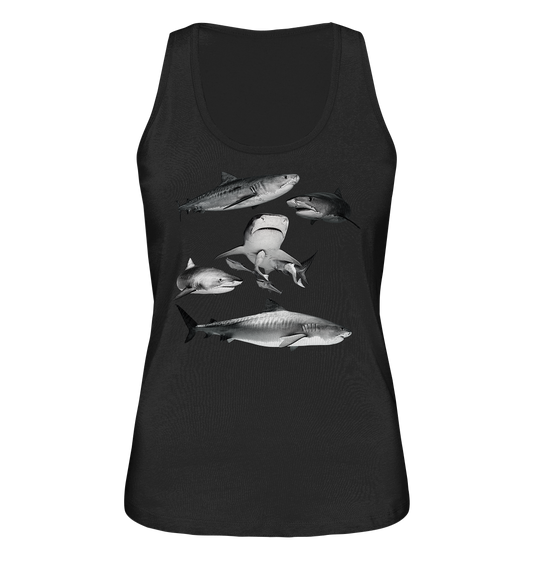 Salty Life Encounter with Tiger Sharks  - Ladies Organic Tank-Top
