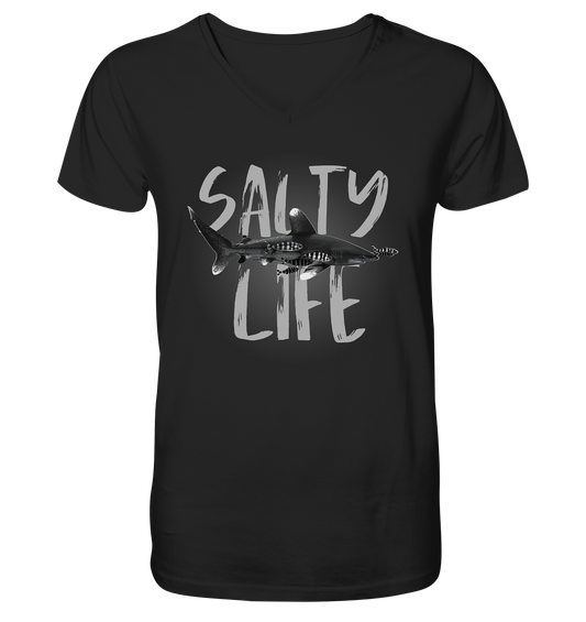 Salty Life "Longimanus"  - Mens Organic V-Neck Shirt