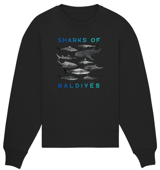 Salty Life "Sharks of Maldives" - Organic Oversize Sweatshirt