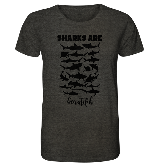 Sharks are beautiful - Mens Organic Shirt (meliert)