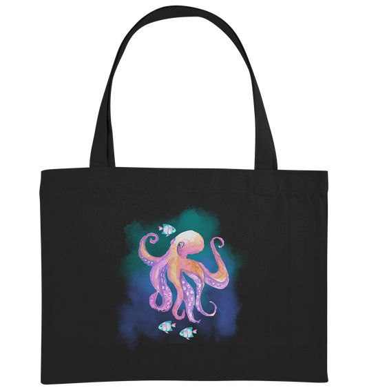 Underwater Wonders - Aquarell Optik  - Organic Shopping-Bag