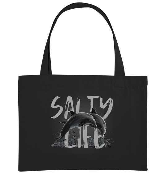 Salty Life "Dolphins"   - Organic Shopping-Bag