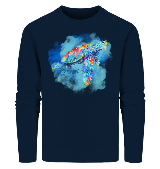 Sea Turtle "Stay unique" - Organic Sweatshirt